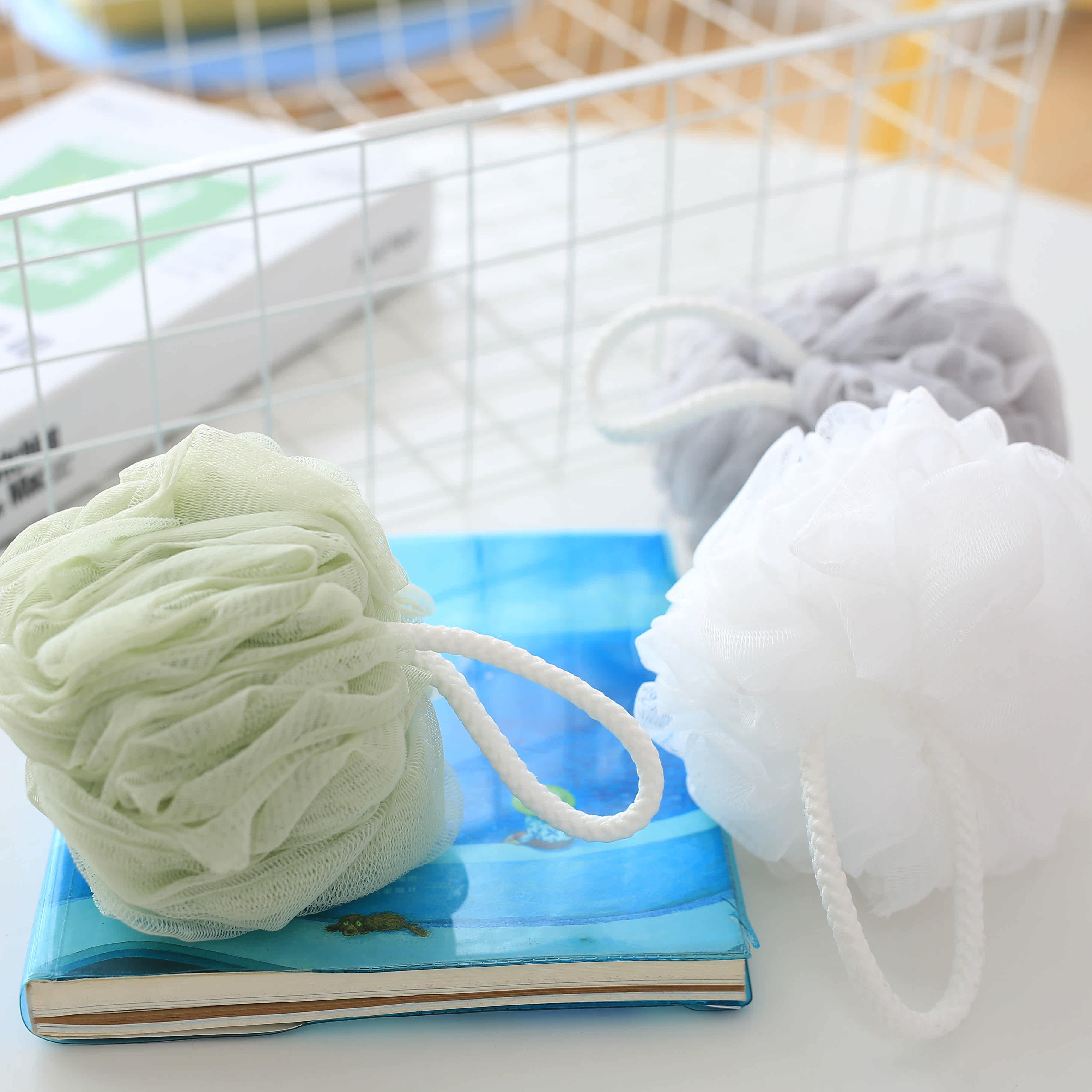 喜家家超大号沐浴花蕾丝边沐浴球浴花洗澡搓澡巾浴擦直径15cm包邮