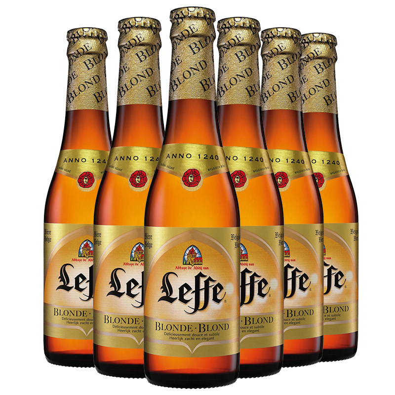 比利时原装进口莱福黑啤酒330ml*24瓶装莱福啤酒乐飞啤酒来福黑啤