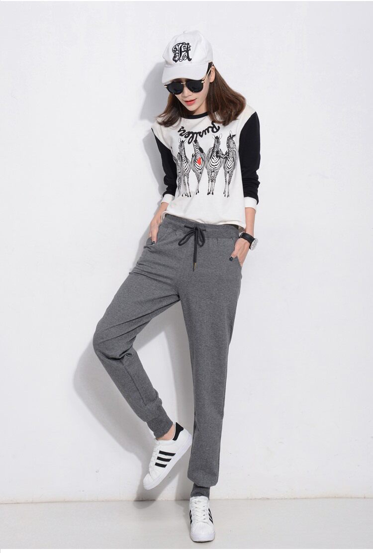 运动裤女加长高个子休闲裤超长款小脚收口修身显瘦175春秋夏季薄