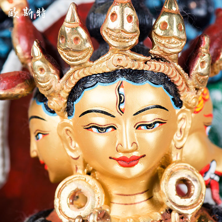 欧斯特 尼泊尔 35.7厘米积光佛母 佛像 摩利支天菩萨佛母佛像