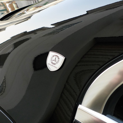 专用于奔驰abces级gla glc gle麦巴赫款车身金属装饰贴 侧标 车贴