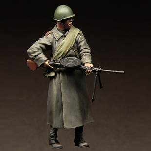 手辦1/35樹脂人物兵人模型 包郵gk白模手辦軍事場景用 二戰俄羅斯步兵