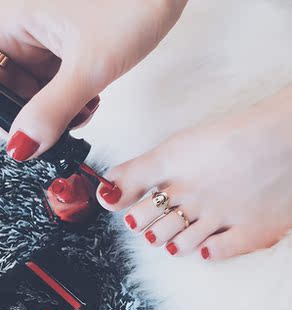 戒指 韩国新款韩版 个性脚趾戒 emoji 两个一组 指环脚戒指笑脸戒指