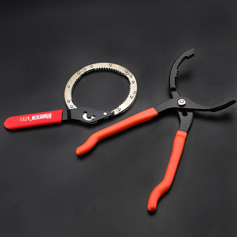 汉顿手铐式汽修汽保机油拆卸滤清器滤芯扳手钳式机油格链条式工具