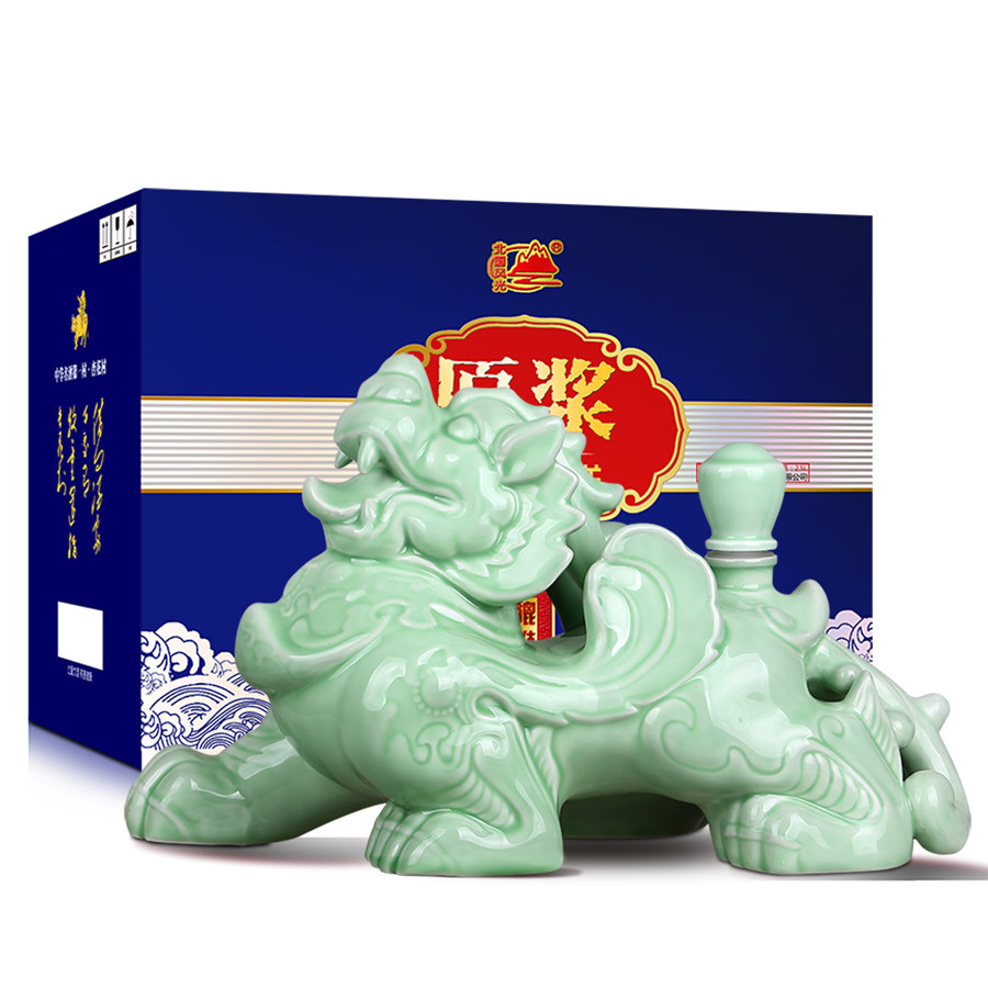 汾酒产地北国风光53度貔貅2.5l粮食酒清香型国产白酒礼盒整箱送礼