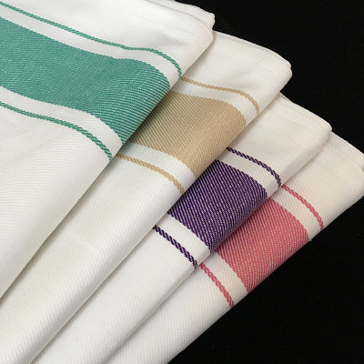 彩条全棉擦杯布口布擦红酒杯布纯棉不掉色不掉毛吸水性强10条装
