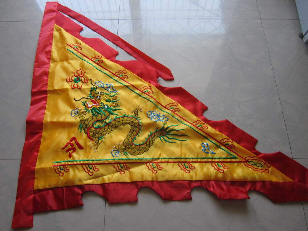 三角旗 双面刺绣三角龙旗 龙舟旗 佛旗 进香旗 风景旗 令旗1.