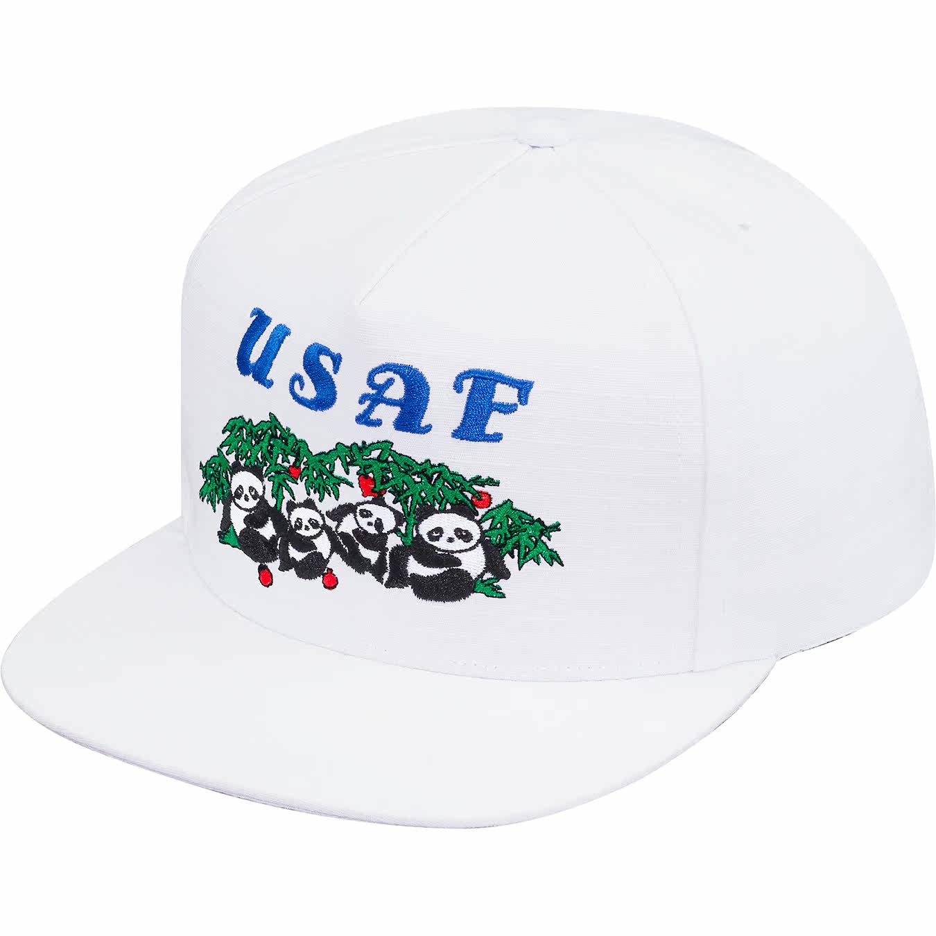 supreme 国内现货 17ss panda 5-panel 熊猫 竹子 棒球帽