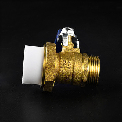 正品ppr单外丝活接铜球阀 外丝球阀 6分 4分 1寸 ppr全铜球阀