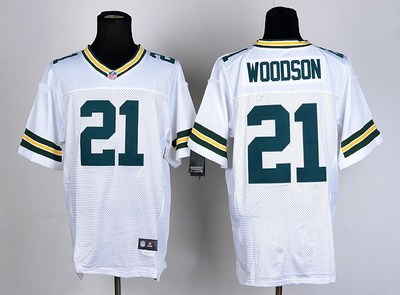 nfl橄欖球球衣 綠灣包裝工green bay packers 21# woodson 精英版