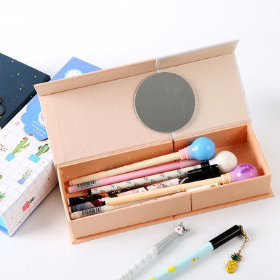 京尚日韩变形文具盒中小学生折叠笔袋小清新创意多功能学习用品潮