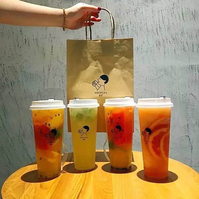一次性pp喜茶杯子注塑杯定做700ml奶茶杯塑料杯定制印logo皇茶杯