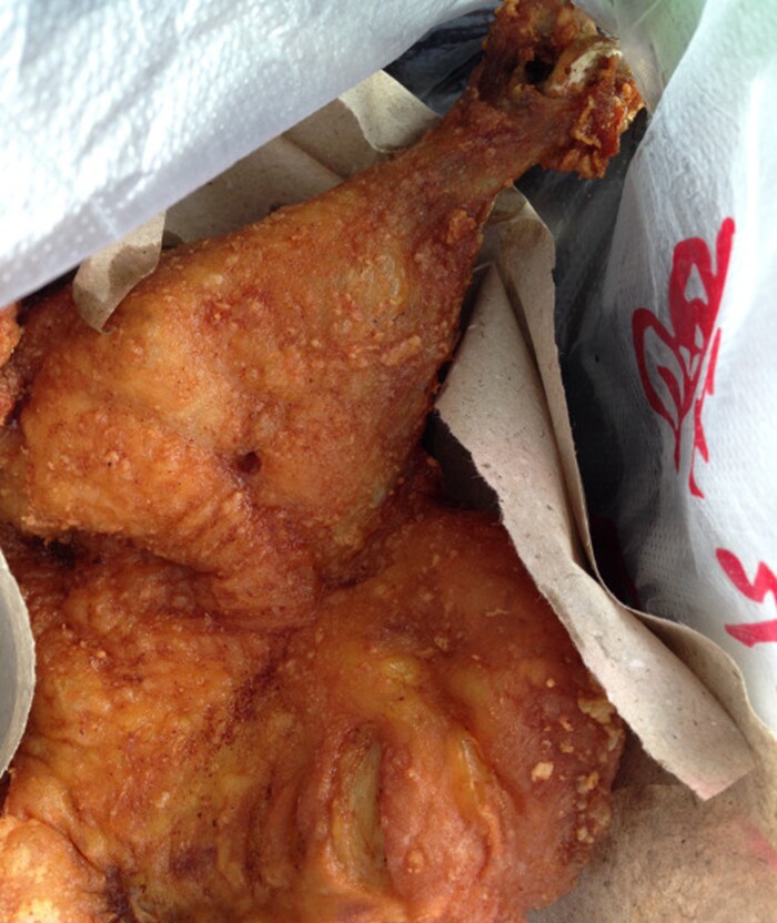 北京排队美食永顺炸鸡店炸鸡腿2个含小料北京可闪送顺丰真空全国