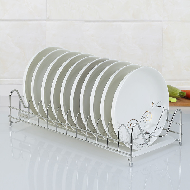 奥的不锈钢单层碗架沥水架厨房置物架放碗架碗碟架晾碗架橱柜碗架