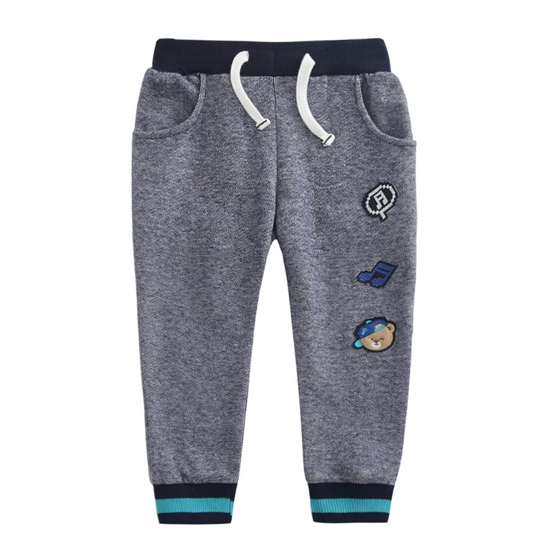 特价春款男童小熊运动裤 薄款纯棉毛圈儿童幼儿园裤子 童装长裤