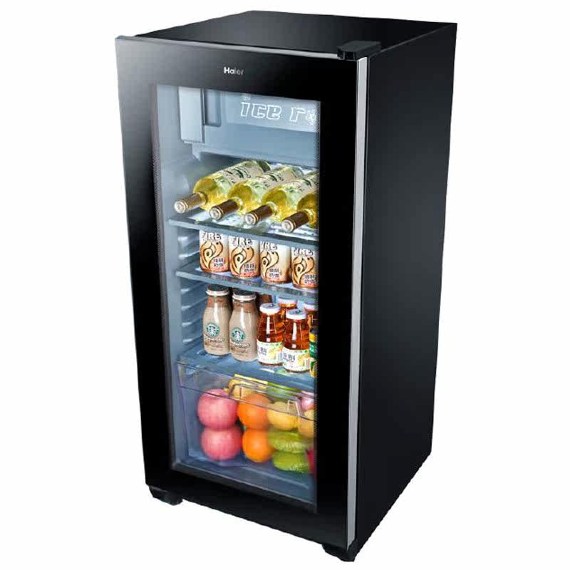haier/海尔 lc-120df/dg冰吧玻璃冷藏保鲜柜单门家用多用途果蔬