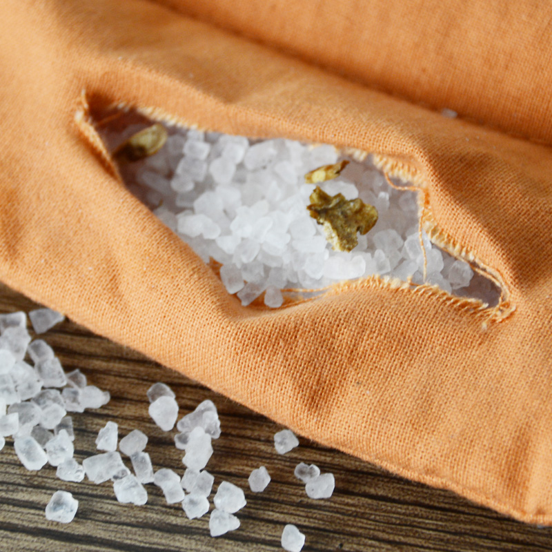 御道艾盐包 腰包 粗盐热敷包 海盐 热敷盐袋 温灸包中药盐包热敷