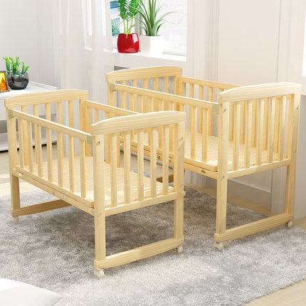 宜家家居ikea 古利福 婴儿床 宝宝床带栏板白色 国内代购_不打折现价