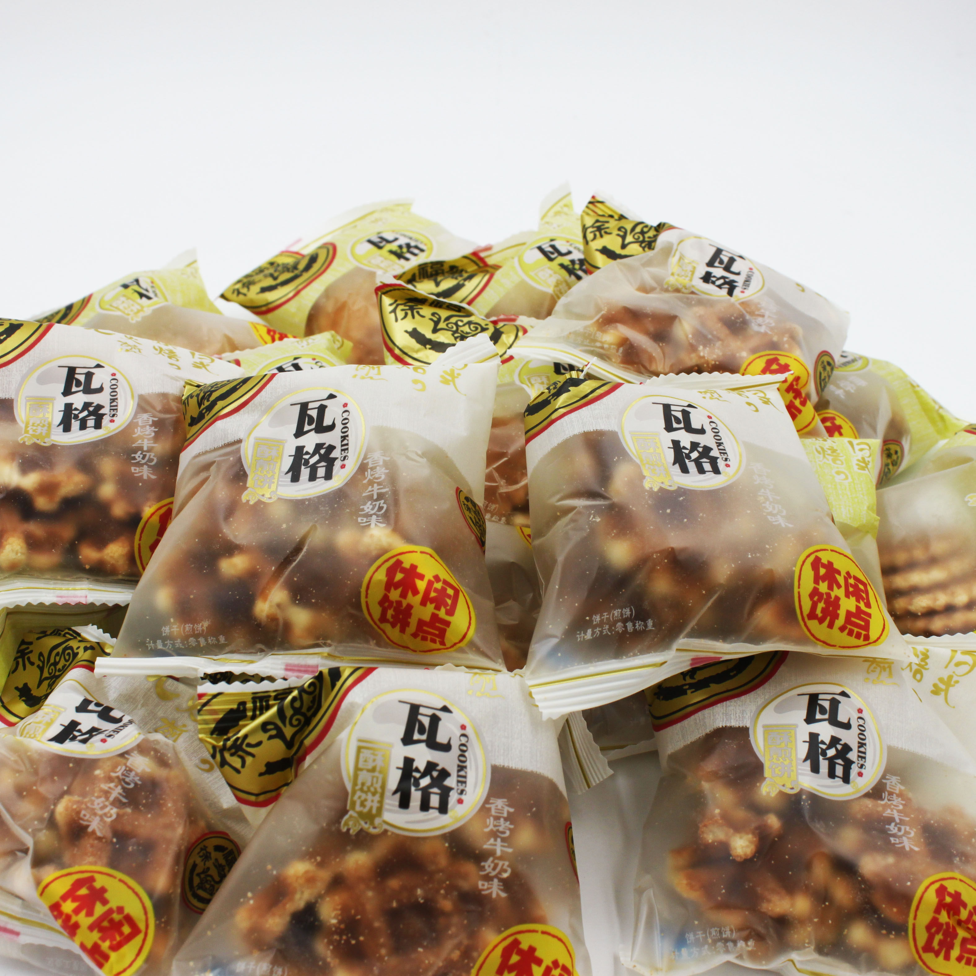 徐福记瓦格酥煎饼多种口味混装500g散装饼干糕点休闲零食包邮