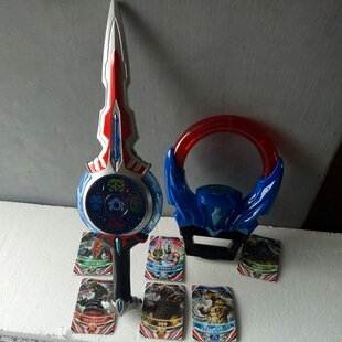 奥特曼 欧布黑暗圆环光明圆环召唤器玩具 欧布奥特曼旋转圣剑武器变身