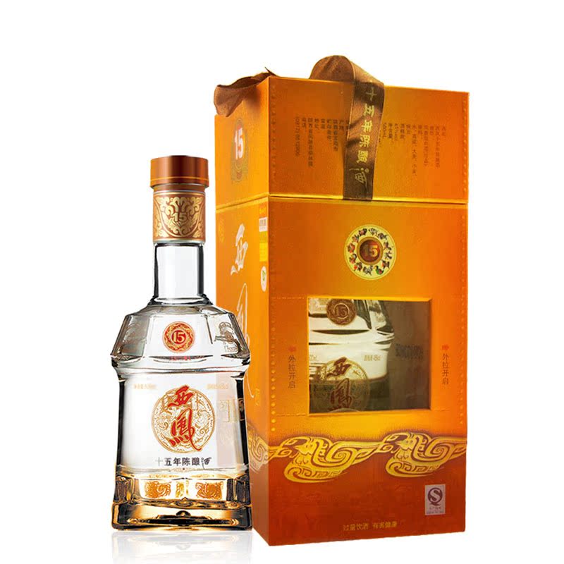 【聚加酒铺】西凤十五年(15年)陈酿酒 45度 凤香型白酒 500ml