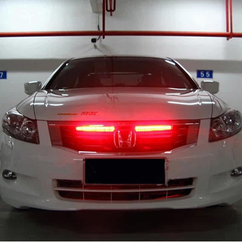 汽车用霹雳游侠灯中网装饰灯带 高亮led爆闪灯 扫描跑马软灯条