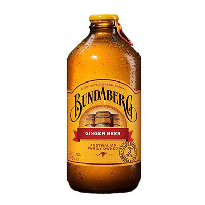 bundaberg进口宾得宝姜汁啤酒汽水苏打水碳酸饮料375ml包邮12瓶