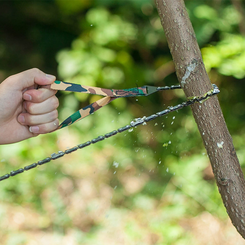 户外生存工具不锈钢钢丝锯线锯手工锯子手拉链锯锯条野外求生装备_双
