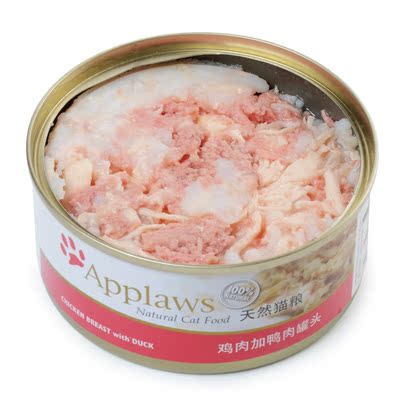 腐败猫-applaws/爱普士天然猫罐 罐头湿粮猫零食 鸡肉 鸭肉156g