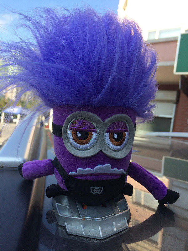 特价包邮新品3d小紫人中毒单眼双眼车顶玩偶公仔汽车外饰品天线球