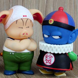 七龙珠手办 内裤猪 皮拉夫炒饭大人 求爱猪乌龙八戒模型 车载摆件
