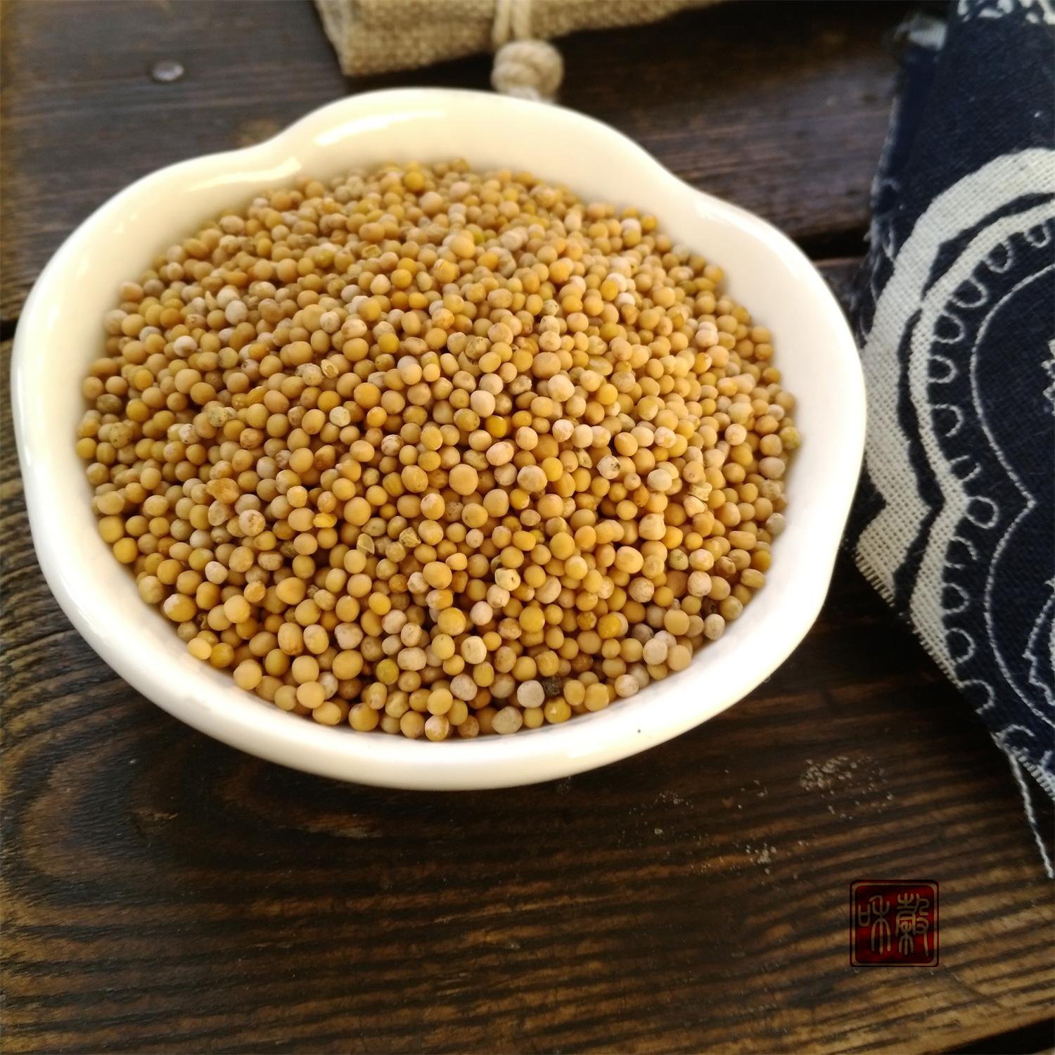 正品白芥子 中药材 白芥籽 生白介子白芥子粉三伏贴原料500克包邮