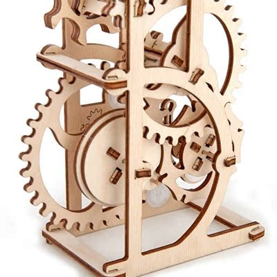 幸运轮盘 木质机械传动模型diy可动拼装玩具创意礼物乌克兰ugears