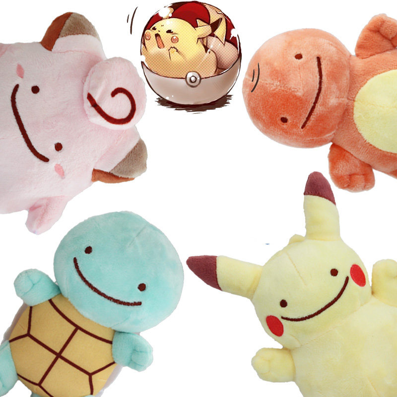 ins小精灵火龙神奇妖怪皮卡丘杰尼伊贝奇异种子毛绒玩具公仔玩偶_4