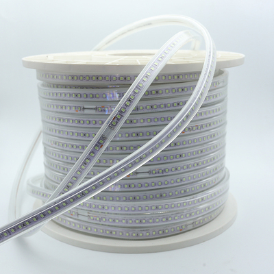 led冰蓝灯带2835软灯条220v浅蓝天空蓝海洋120珠高亮冰蓝色灯