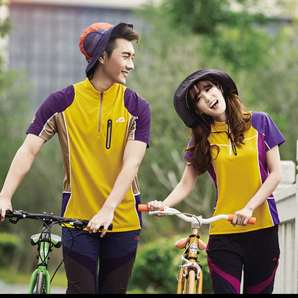 户外男女速干衣短袖夏季运动薄款透气情侣款体恤徒步登山快干t恤_7折