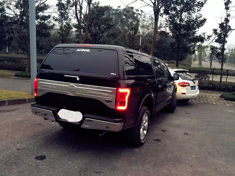 15-16年福特f150尾箱盖后盖 带行李架高盖车后斗遮挡盖货箱盖改装