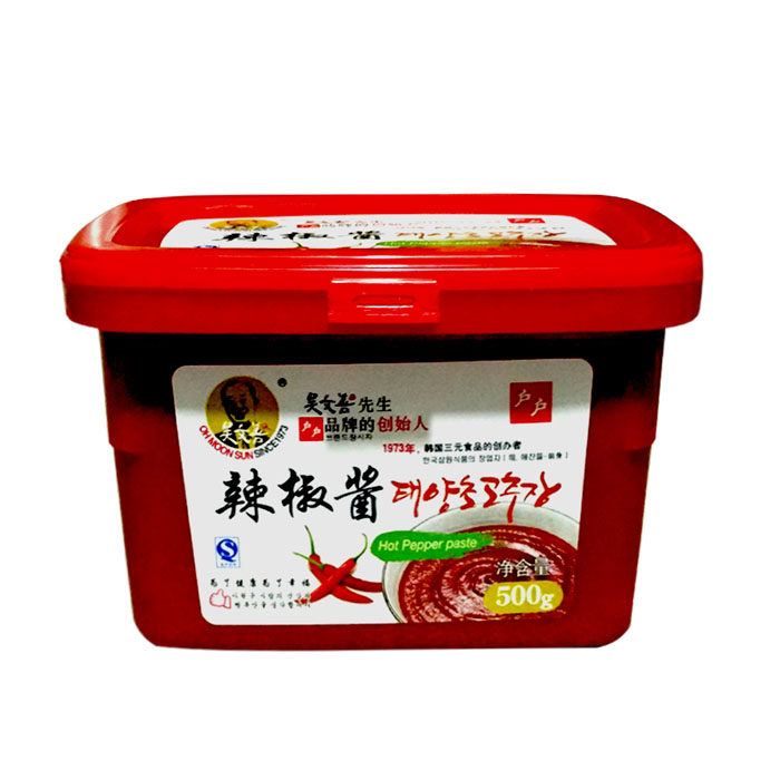 包邮 吴文善户户辣椒酱 韩国辣椒酱韩式石锅拌饭炒年糕甜辣酱500g