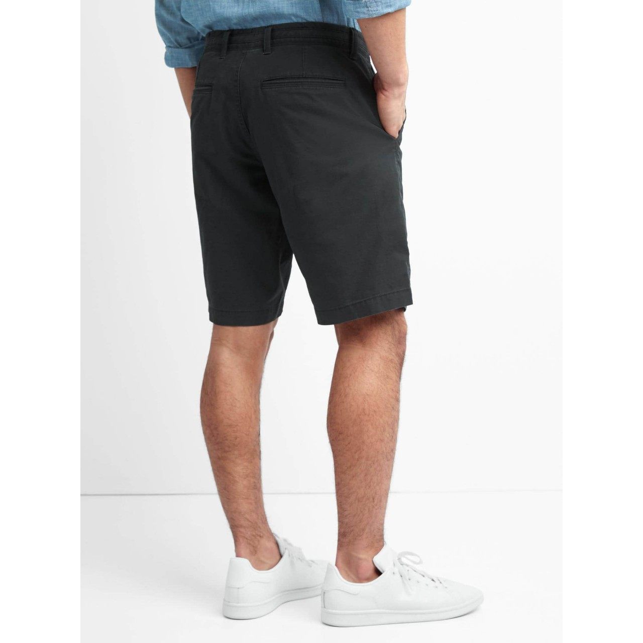 gap男装 纯色时尚修身卡其裤 舒适微弹休闲裤 320802-2 w