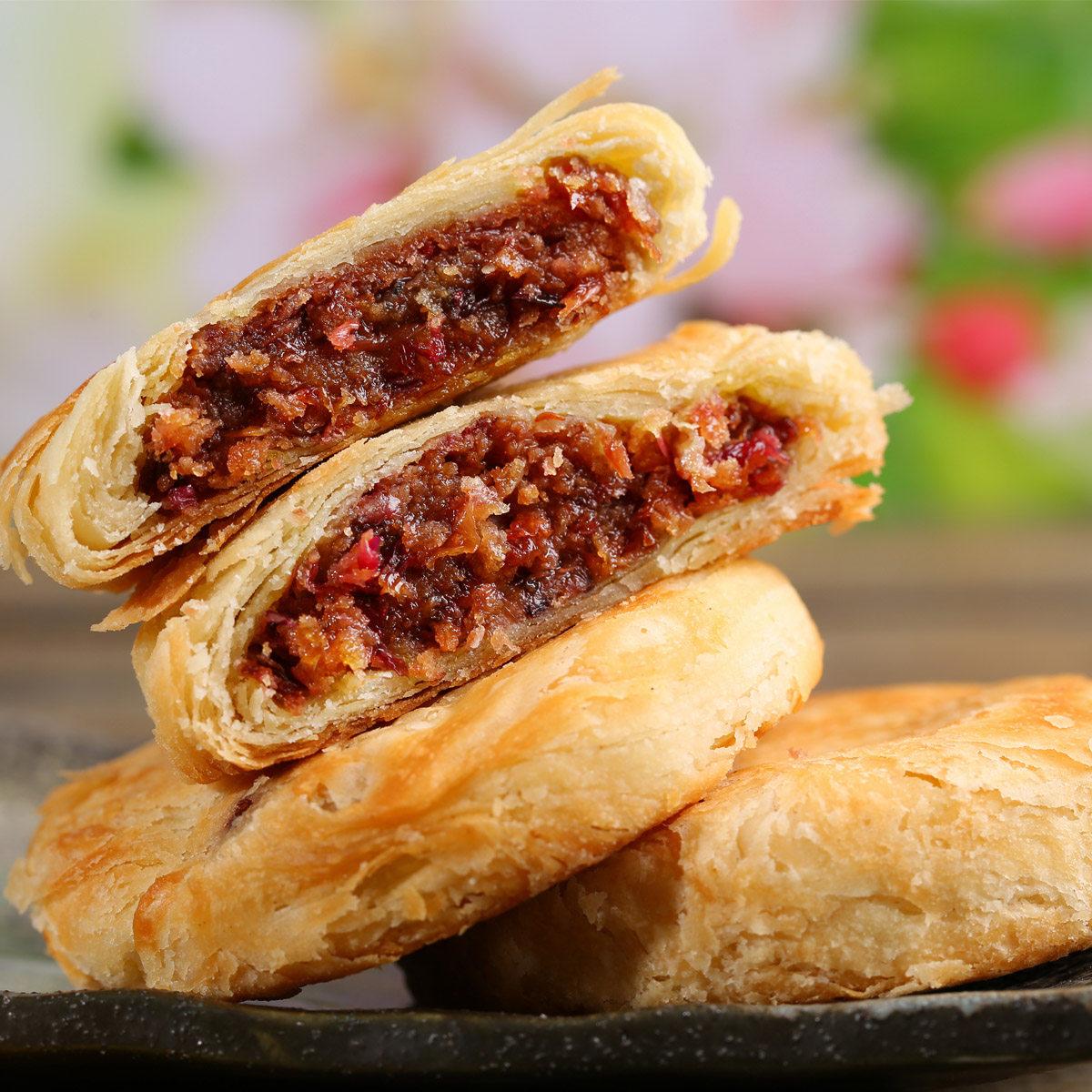 (10个包邮)云南特产 红塔鲜花饼 玫瑰花饼 50g