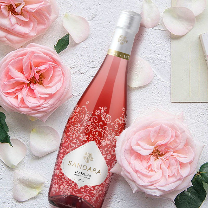 【天猫超市】西班牙原瓶进口红酒桑德拉红起泡酒葡萄酒375ml