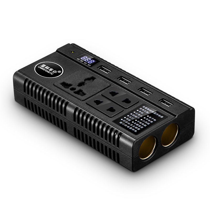 蓝科车仆车载逆变器12v/24v转220v汽车电源转换器多功能充电器