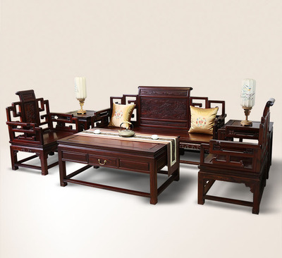 木易东非酸枝太师椅沙发红木沙发客厅组合明清古典明中式家具