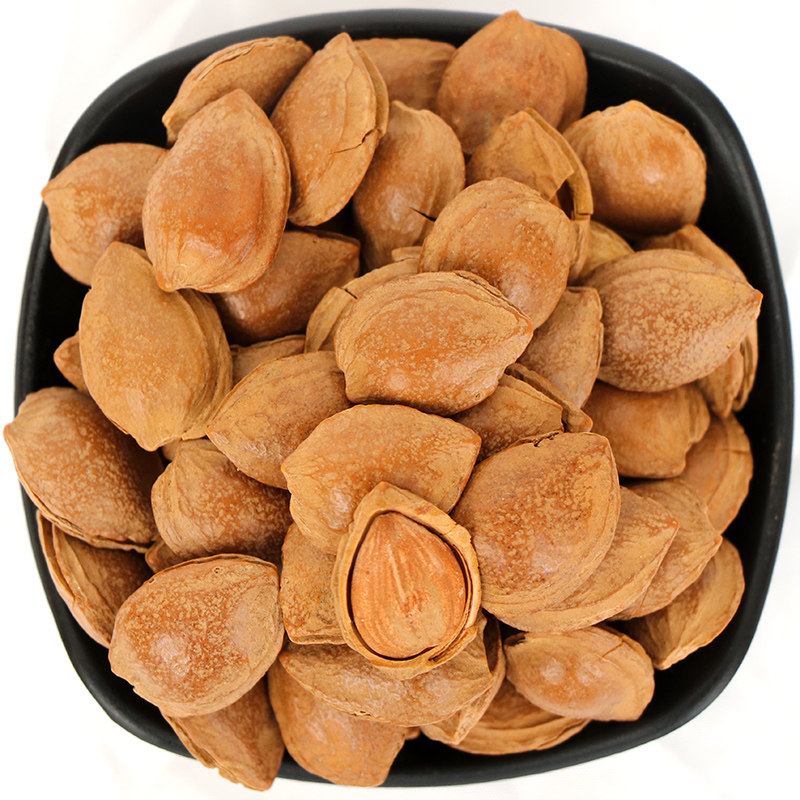杏核大杏核手剥杏仁开口杏核500g两斤包邮零食杏核杏仁开口笑包邮