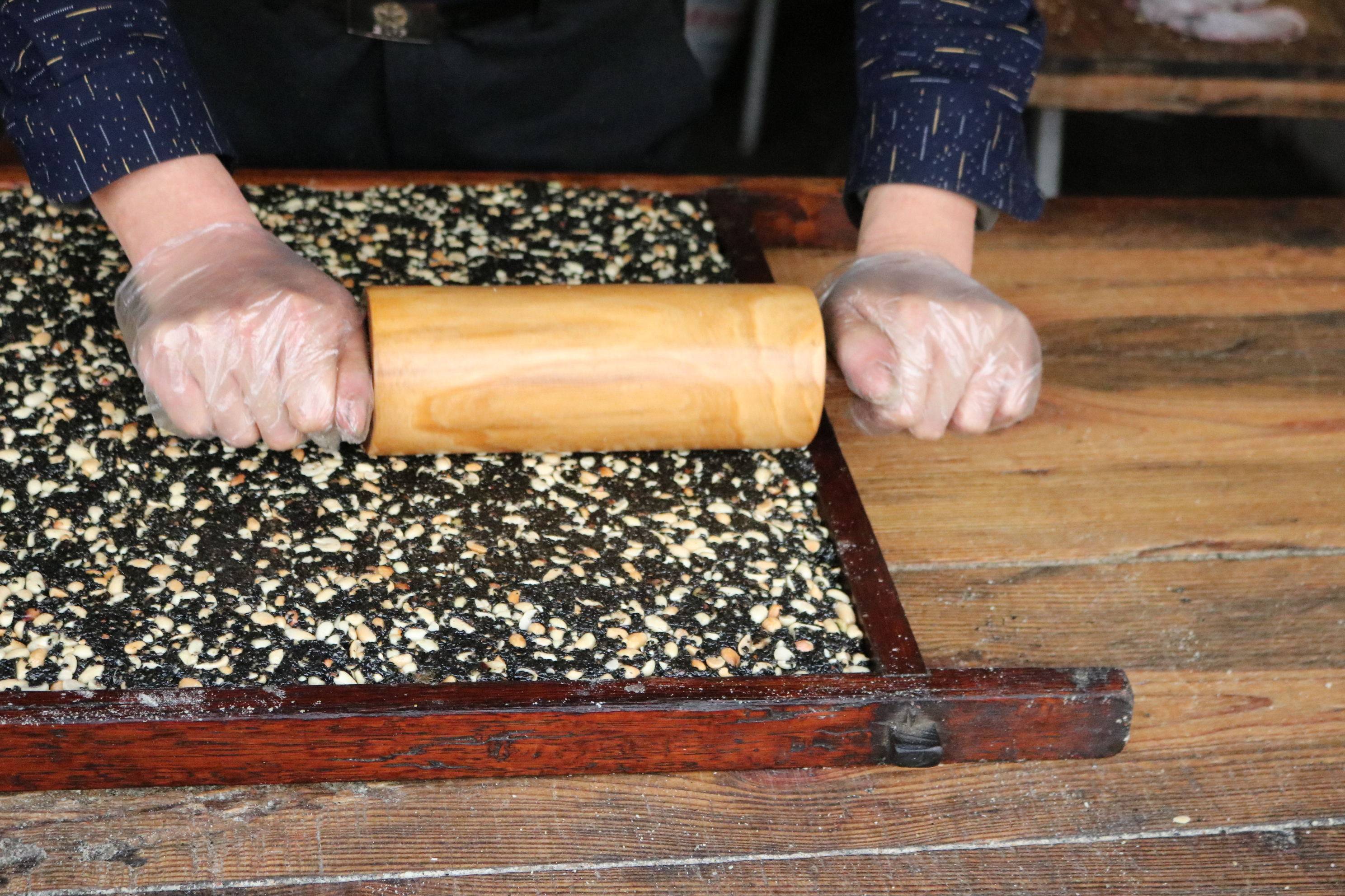 义乌特产黑芝麻花生糖500g传统纯手工芝麻片糖酥麻糖新年零食小吃
