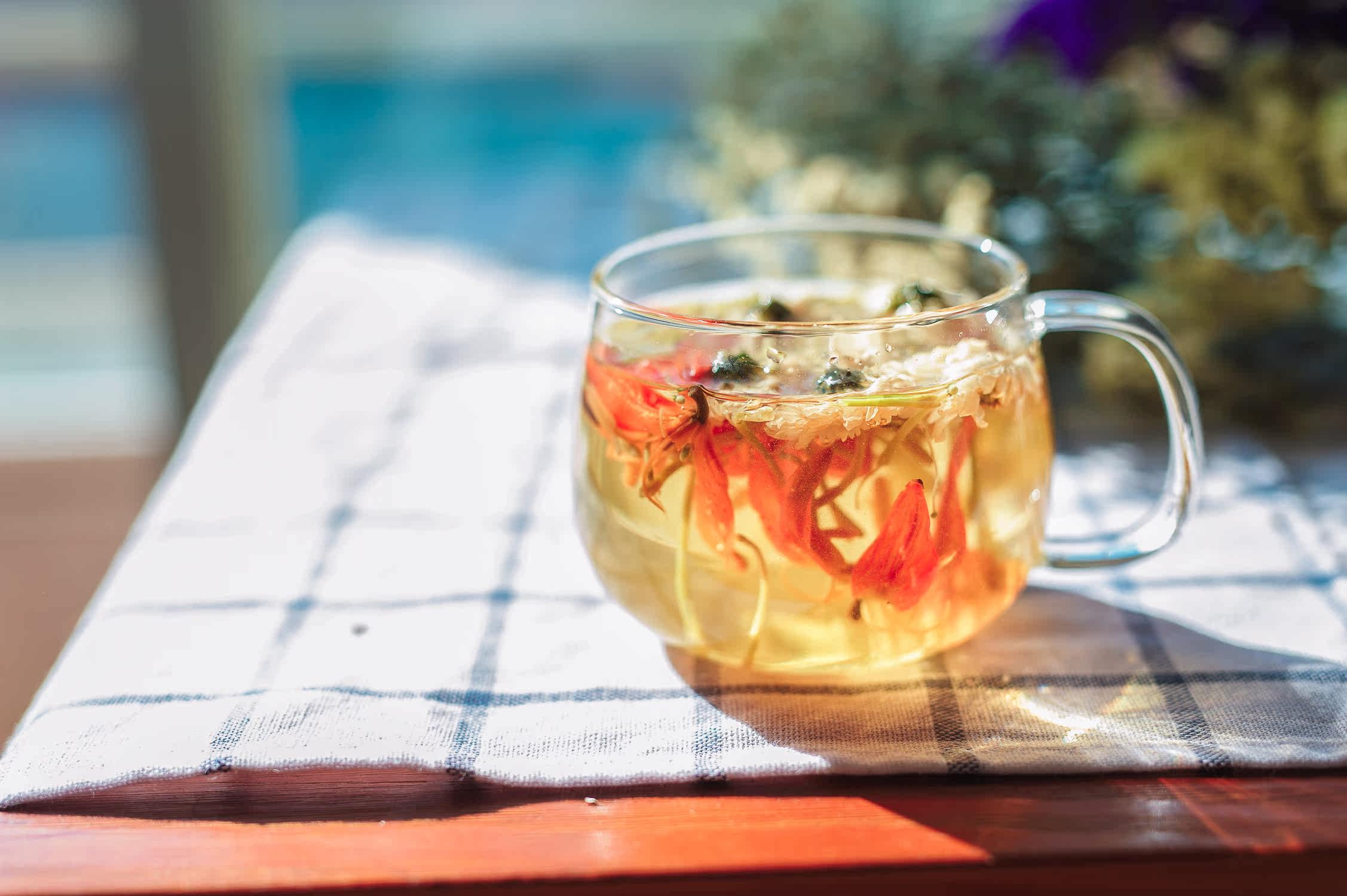 清凉茶【祛火必备】金银花菊花百合花组合茶