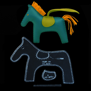 挂饰 手工皮具版型 钥匙扣挂饰图纸 小马驹亚克力版型 手工diy制作