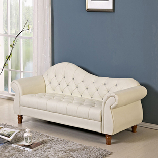 美式贵妃椅布艺地中海田园贵妃榻卧室躺椅美人靠时尚贵妃椅贵妃靠