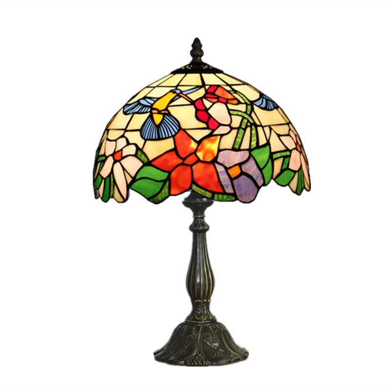 蒂凡尼台灯欧式卧室床头灯创意韩式日式客厅书房酒吧美式复古台灯