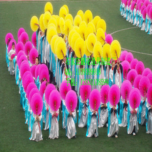 学校团体操道具舞蹈表演变色花环学校运动会开幕式道具手翻花道具